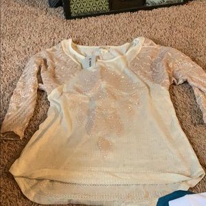 Day trip 3/4 sleeve raglan top